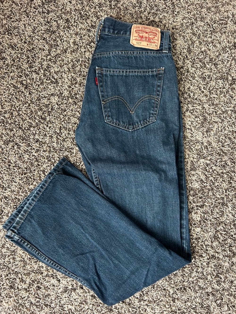 Levi's Dark Blue Straight-Leg Men's Jeans
